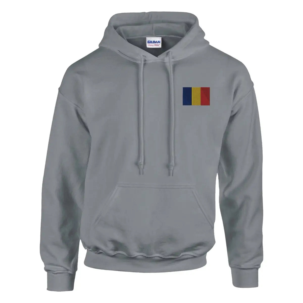 Sweat à capuche Drapeau de la Roumanie en broderie - Pixelforma 