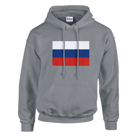 Sweat à capuche drapeau de la russie - pixelformaflag