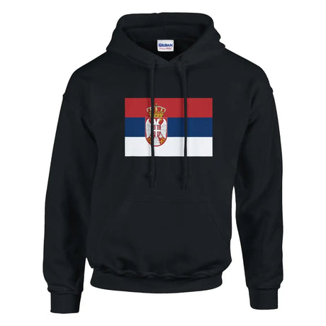 Sweat à capuche Drapeau de la Serbie - Pixelforma 