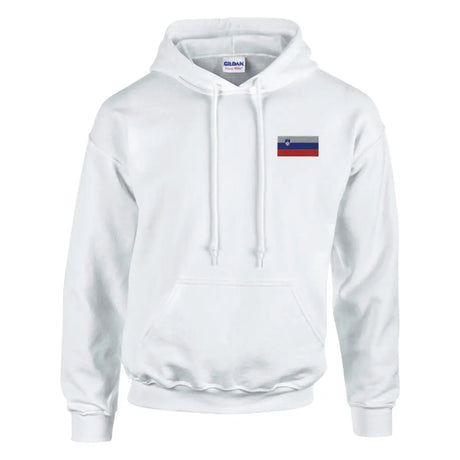 Sweat à capuche Drapeau de la Slovaquie en broderie - Pixelforma 