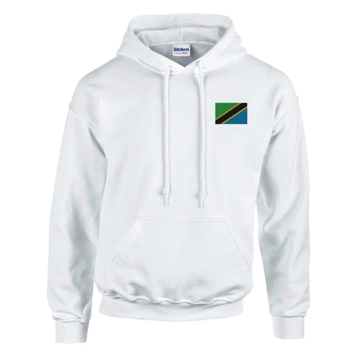 Sweat à capuche Drapeau de la Tanzanie en broderie - Pixelforma 