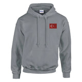 Sweat à capuche Drapeau de la Turquie en broderie - Pixelforma 