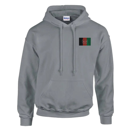 Sweat à capuche drapeau de l’afghanistan en broderie - pixelformaflag