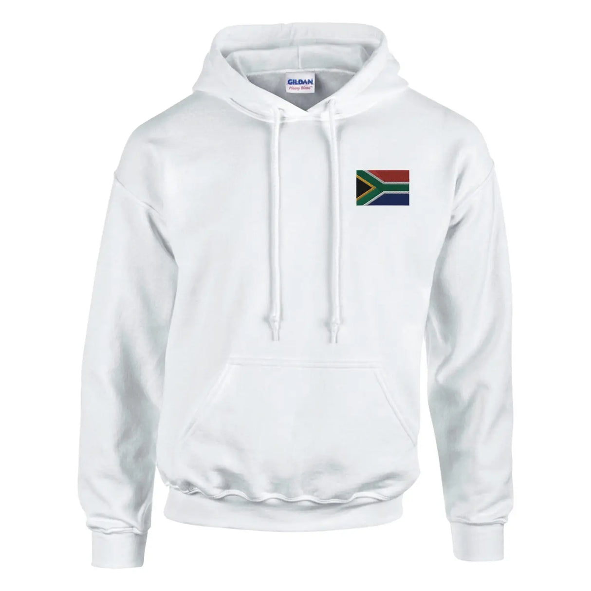 Sweat à capuche drapeau de l’afrique du sud en broderie - pixelformaflag