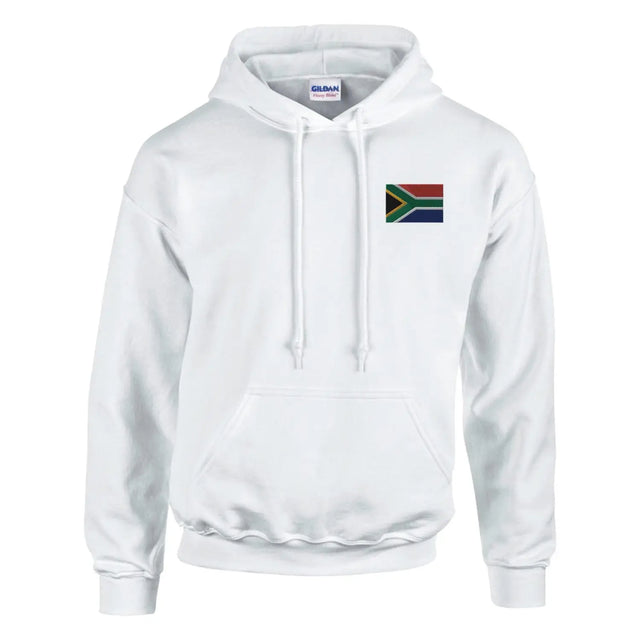 Sweat à capuche drapeau de l’afrique du sud en broderie - pixelformaflag