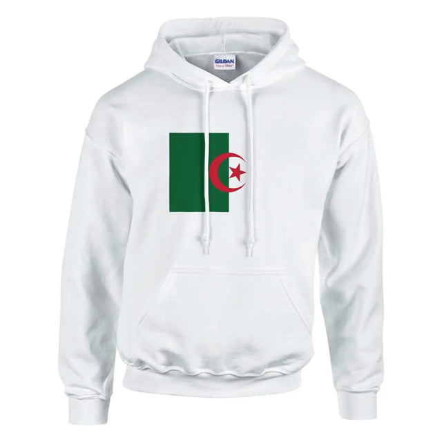 Sweat à capuche Drapeau de l'Algérie - Pixelforma 