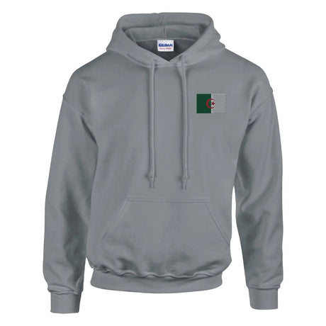 Sweat à capuche drapeau de l’algérie en broderie - pixelformaflag