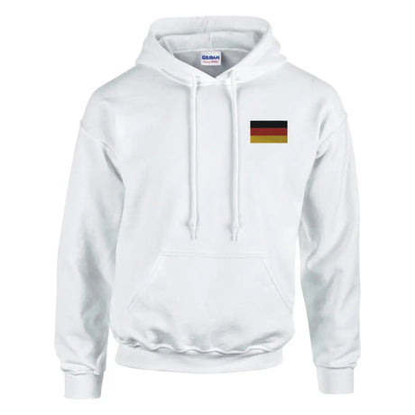 Sweat à capuche Drapeau de l'Allemagne en broderie - Pixelforma 