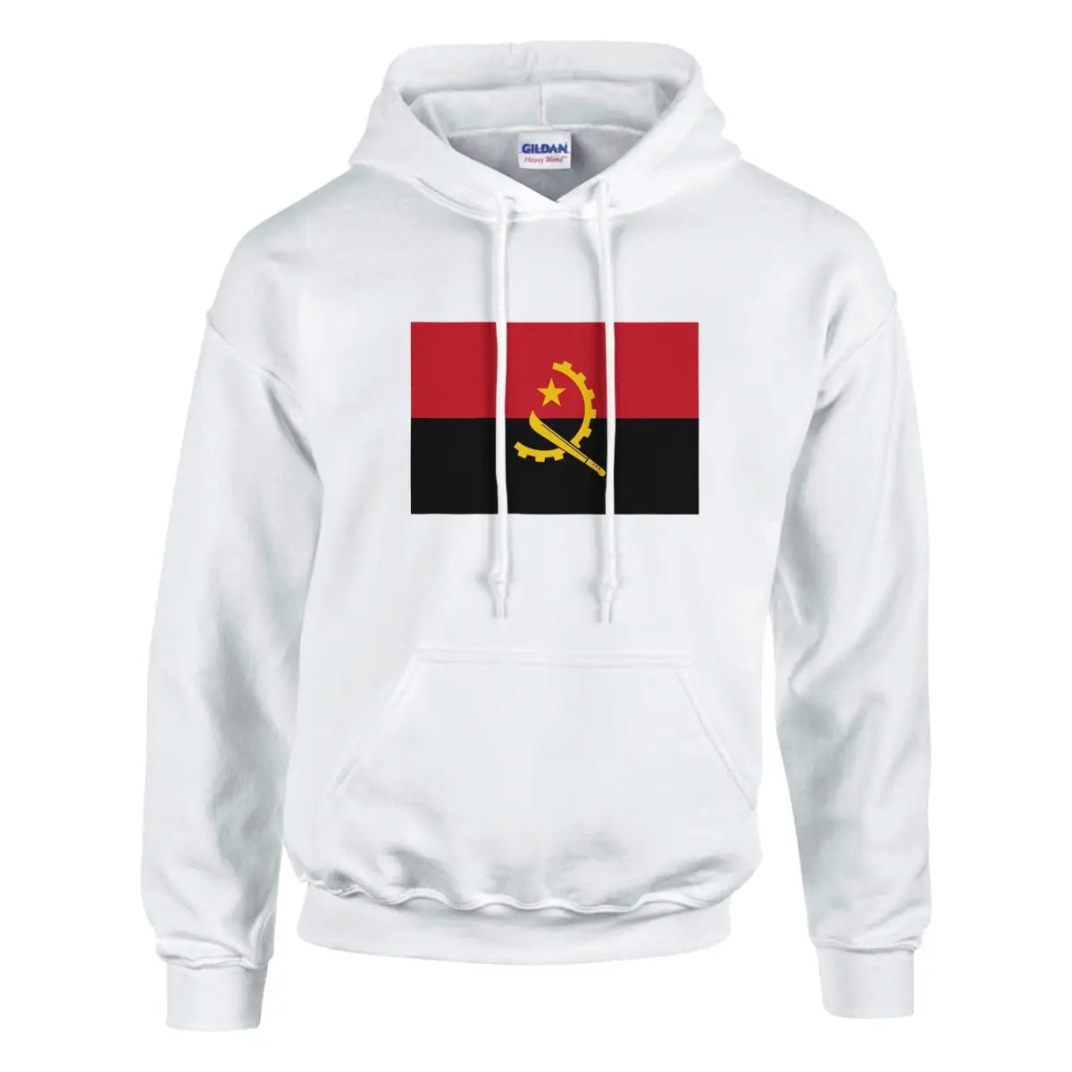 Sweat à capuche Drapeau de l'Angola - Pixelforma 