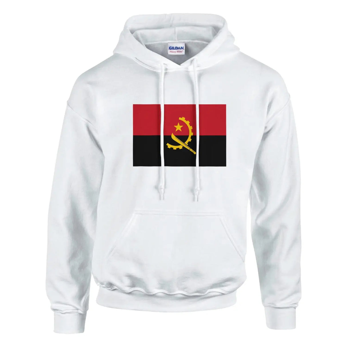 Sweat à capuche drapeau de l’angola - pixelformaflag