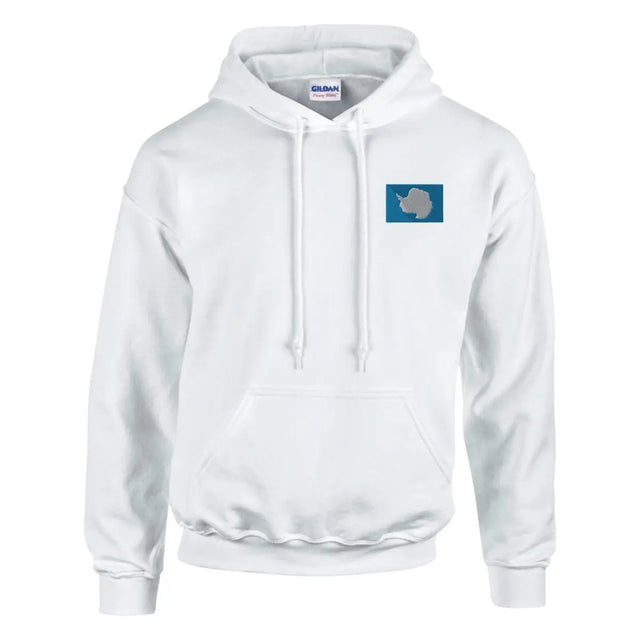 Sweat à capuche Drapeau de l'Antarctique en broderie - Pixelforma 