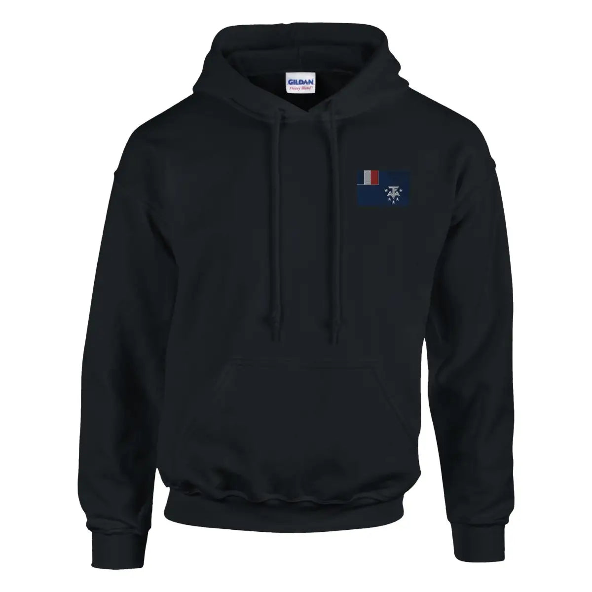 Sweat à capuche Drapeau de l'Antarctique française en broderie - Pixelforma 