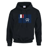 Sweat à capuche Drapeau de l'Antarctique française - Pixelforma 