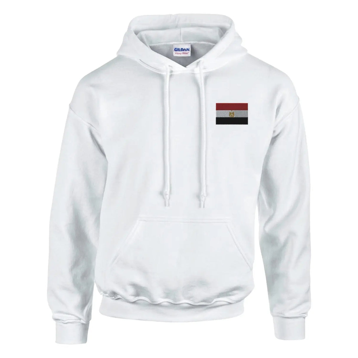 Sweat à capuche drapeau de l’égypte en broderie - pixelformaflag