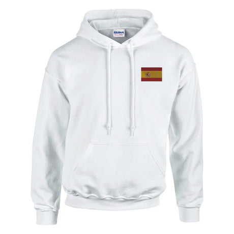 Sweat à capuche drapeau de l’espagne en broderie - pixelformaflag