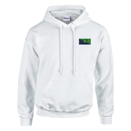 Sweat à capuche drapeau de l’île christmas en broderie - pixelformaflag