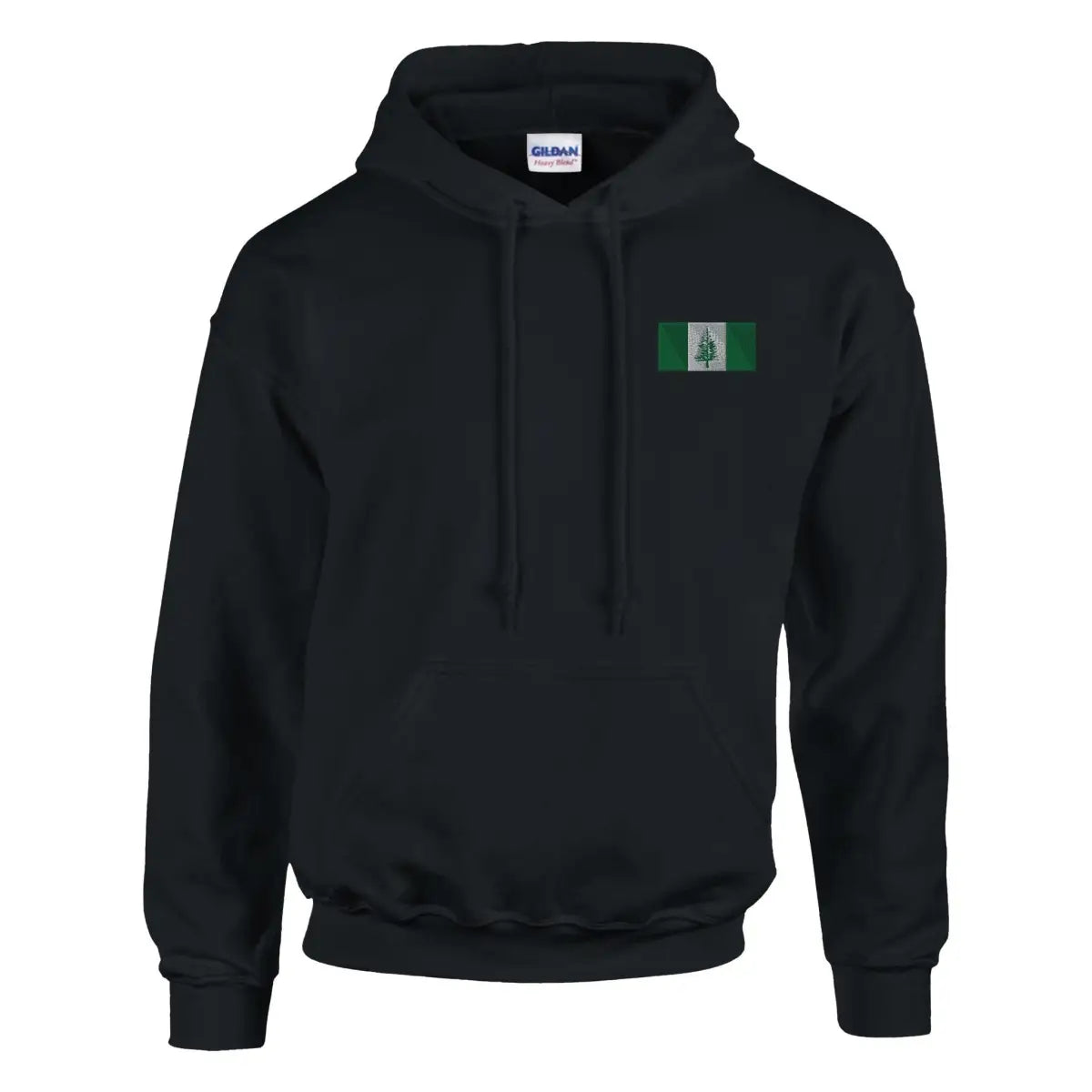 Sweat à capuche drapeau de l’île norfolk en broderie - pixelformaflag