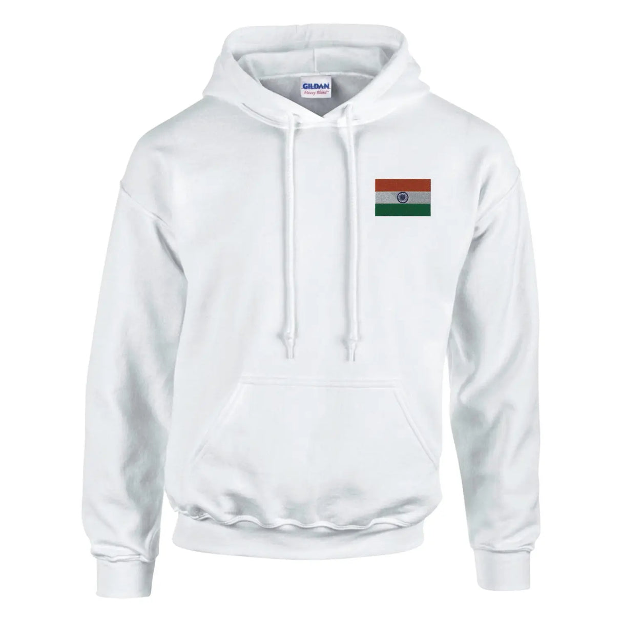 Sweat à capuche drapeau de l’inde en broderie - pixelformaflag