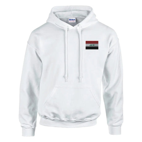 Sweat à capuche drapeau de l’irak en broderie - pixelformaflag