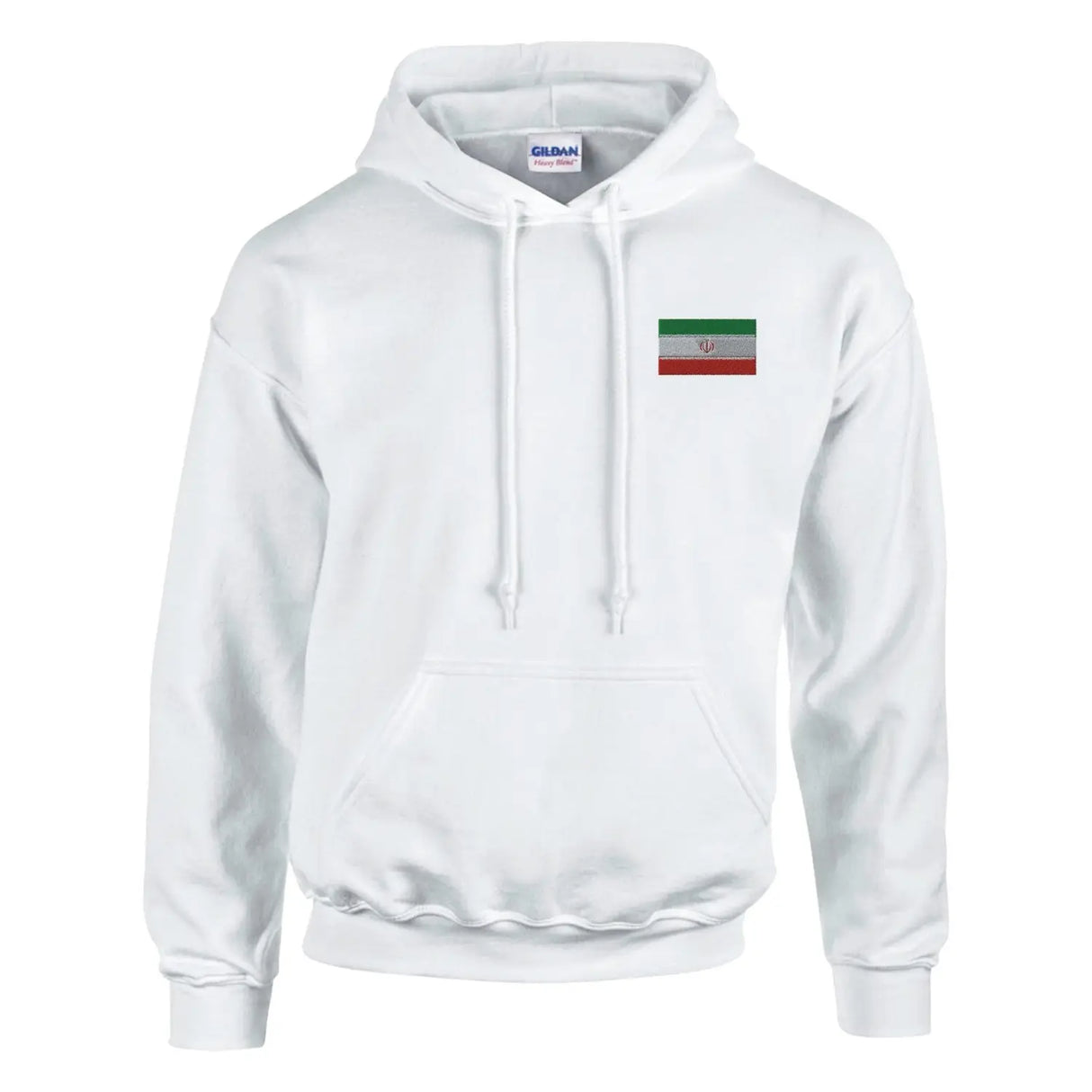 Sweat à capuche drapeau de l’iran en broderie - pixelformaflag