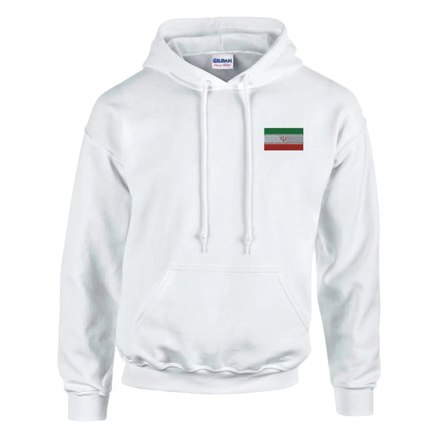 Sweat à capuche drapeau de l’iran en broderie - pixelformaflag