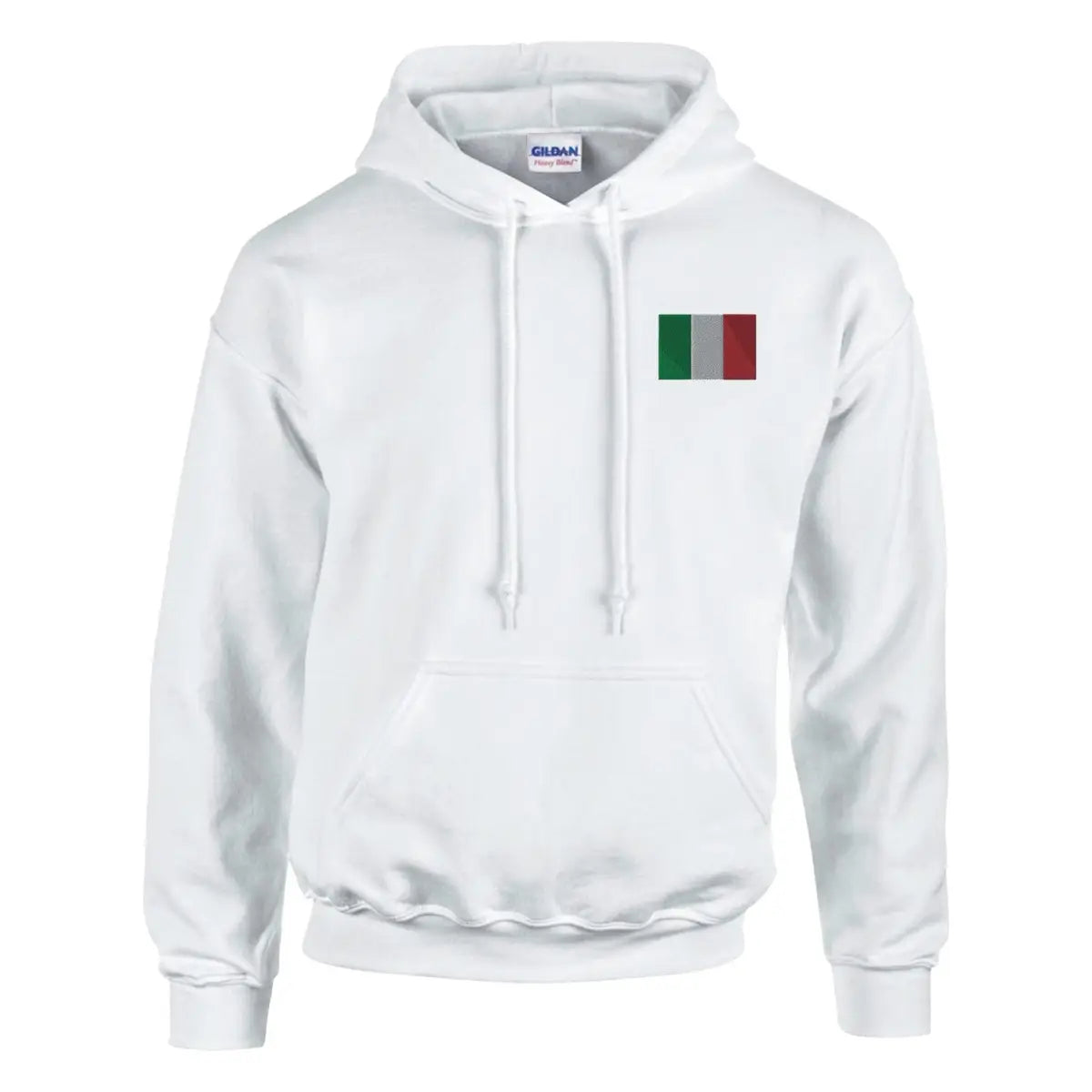 Sweat à capuche Drapeau de l'Italie en broderie - Pixelforma 