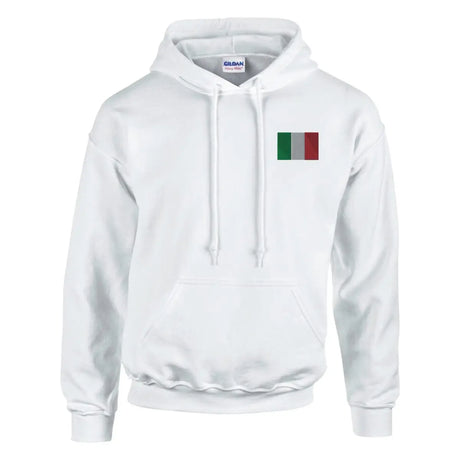 Sweat à capuche drapeau de l’italie en broderie - pixelformaflag