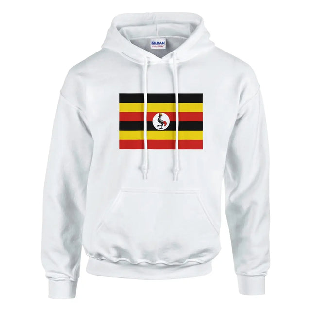 Sweat à capuche Drapeau de l'Ouganda - Pixelforma 