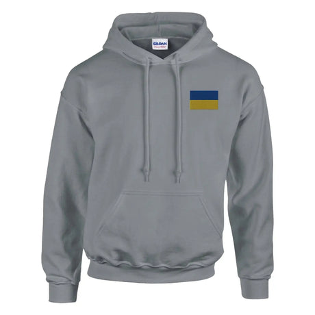 Sweat à capuche drapeau de l’ukraine en broderie - pixelformaflag