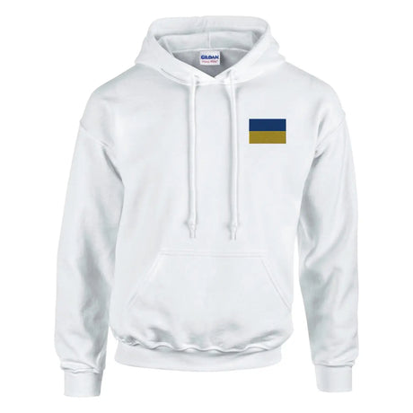 Sweat à capuche drapeau de l’ukraine en broderie - pixelformaflag