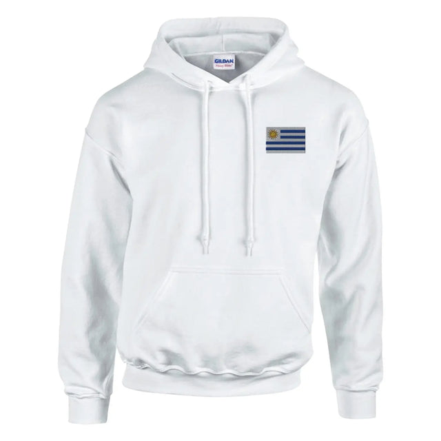 Sweat à capuche drapeau de l’uruguay en broderie - pixelformaflag