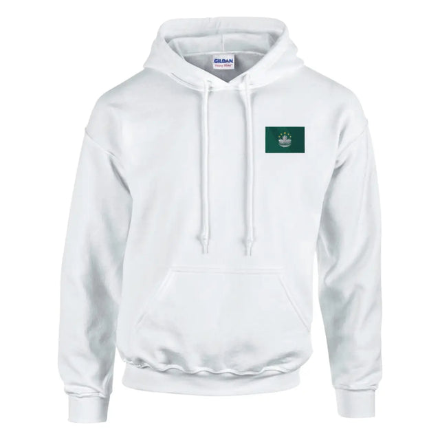 Sweat à capuche drapeau de macao en broderie - pixelformaflag
