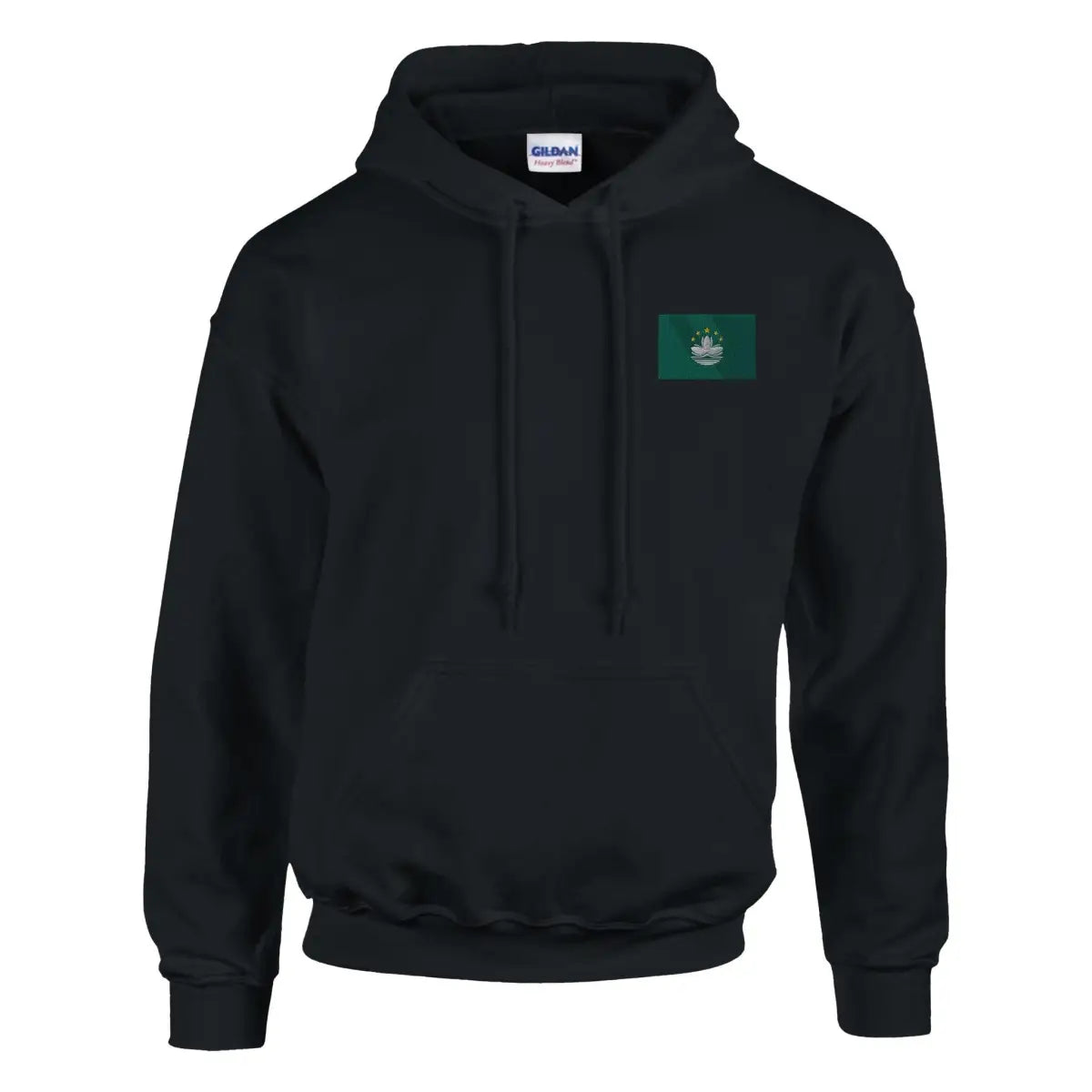 Sweat à capuche drapeau de macao en broderie - pixelformaflag