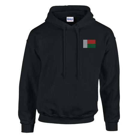 Sweat à capuche drapeau de madagascar en broderie - pixelformaflag