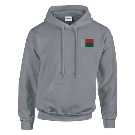 Sweat à capuche drapeau de madagascar en broderie - pixelformaflag