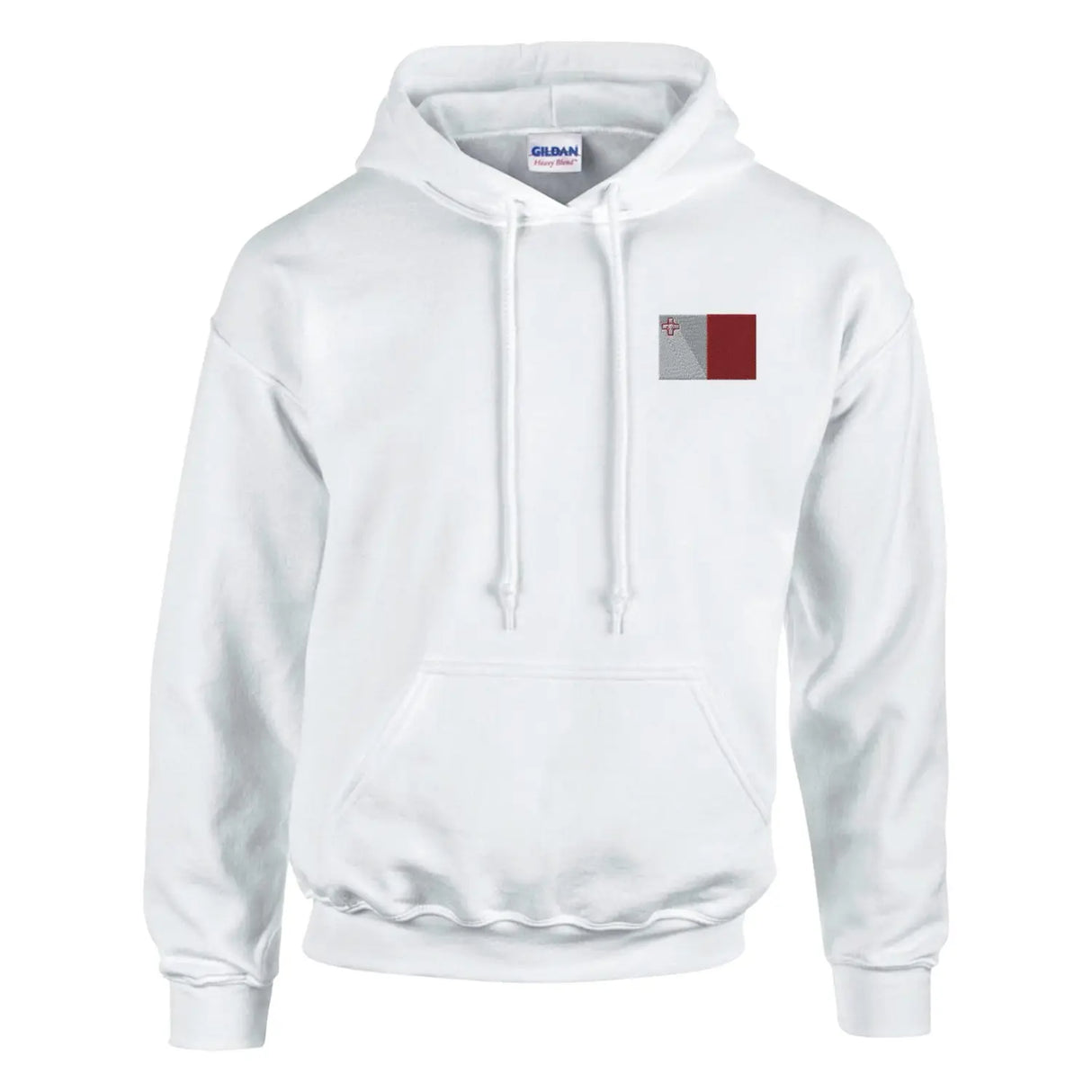 Sweat à capuche drapeau de malte en broderie - pixelformaflag