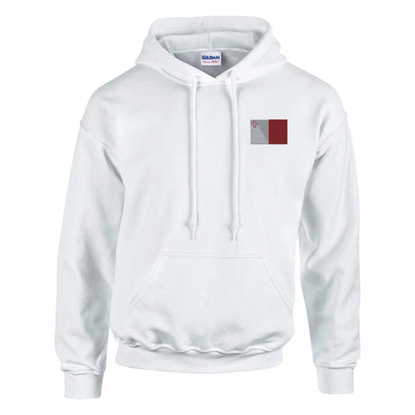 Sweat à capuche drapeau de malte en broderie - pixelformaflag