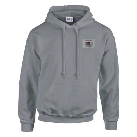Sweat à capuche drapeau de mayotte en broderie - pixelformaflag