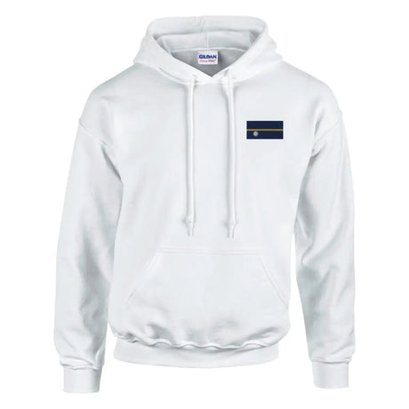 Sweat à capuche drapeau de nauru en broderie - pixelformaflag
