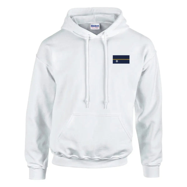 Sweat à capuche drapeau de nauru en broderie - pixelformaflag
