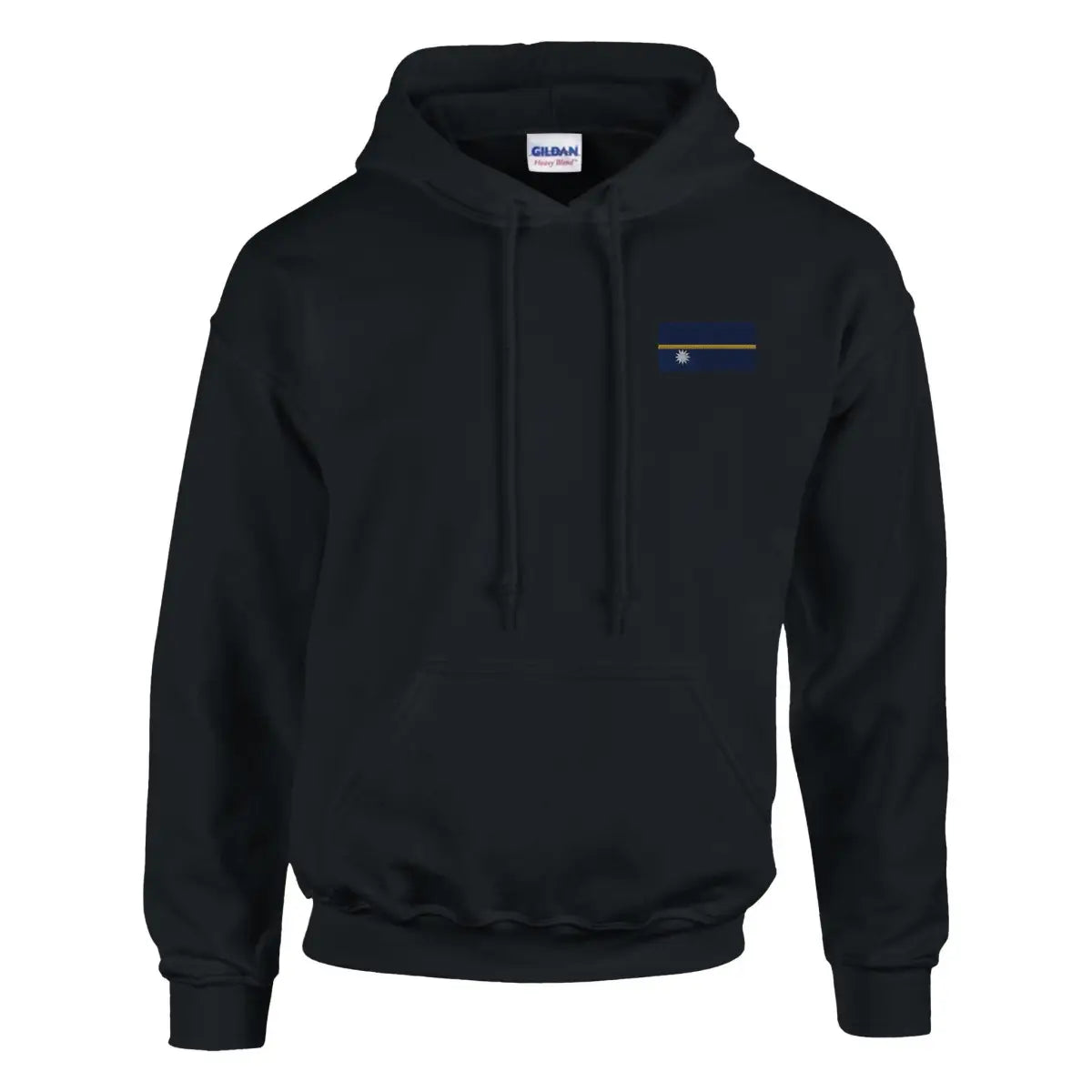 Sweat à capuche drapeau de nauru en broderie - pixelformaflag