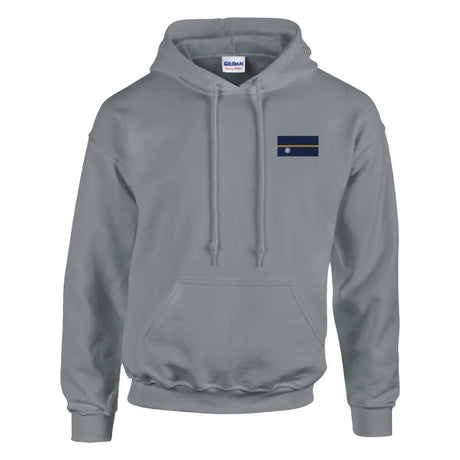 Sweat à capuche drapeau de nauru en broderie - pixelformaflag