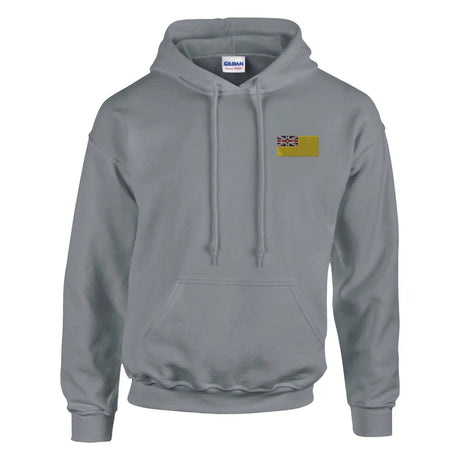Sweat à capuche drapeau de niue en broderie - pixelformaflag