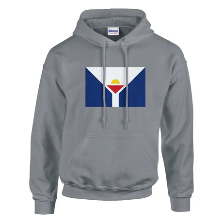 Sweat à capuche Drapeau de Saint-Martin antilles française - Pixelforma 