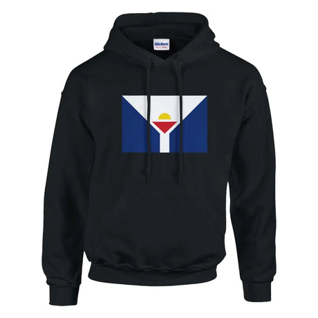 Sweat à capuche Drapeau de Saint-Martin antilles française - Pixelforma 