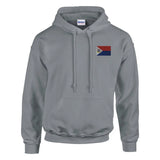 Sweat à capuche drapeau de saint-martin en broderie - pixelformaflag