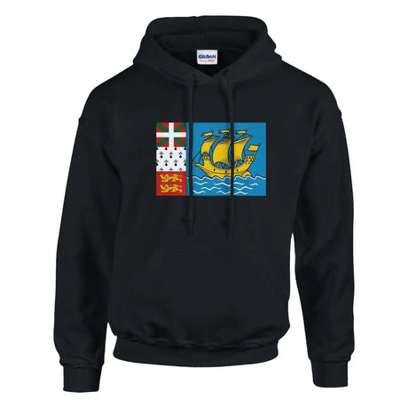 Sweat à capuche Drapeau de Saint-Pierre-et-Miquelon - Pixelforma 