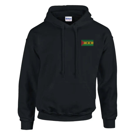 Sweat à capuche drapeau de sao tomé-et-principe en broderie - pixelformaflag