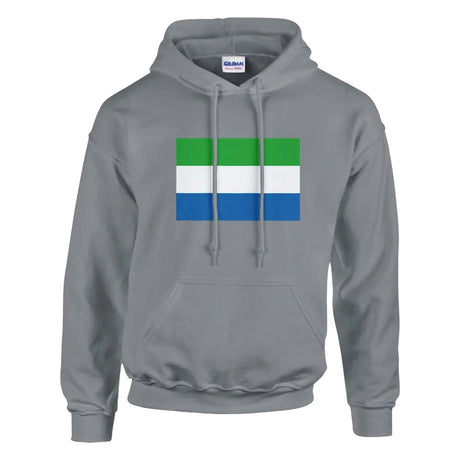 Sweat à capuche Drapeau de Sierra Leone - Pixelforma 