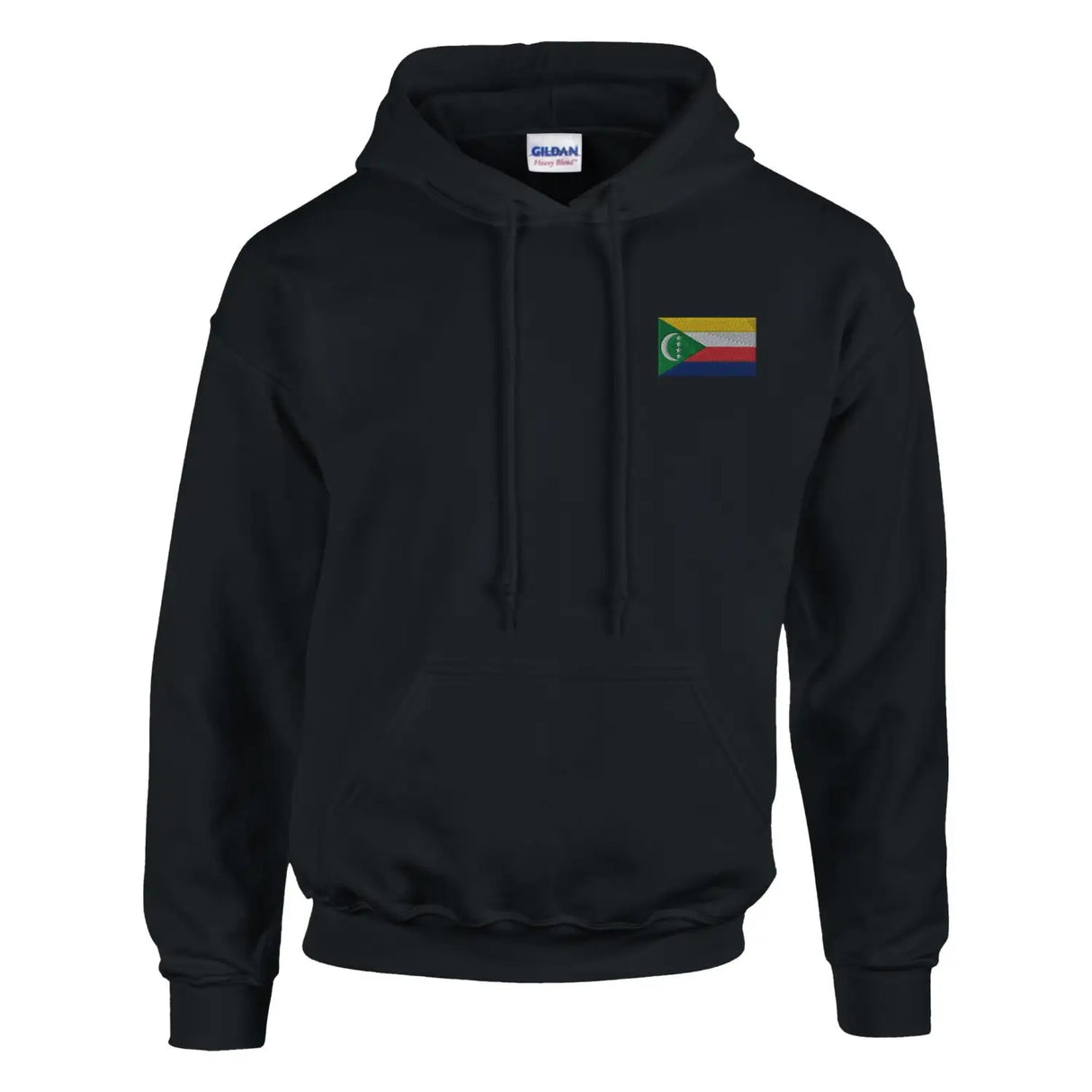 Sweat à capuche drapeau des comores en broderie - pixelformaflag